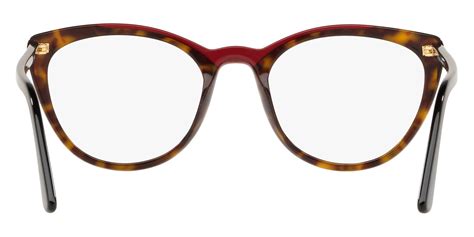 Prada™ Catwalk PR 07VV 3201O1 53 Havana/Red Eyeglasses